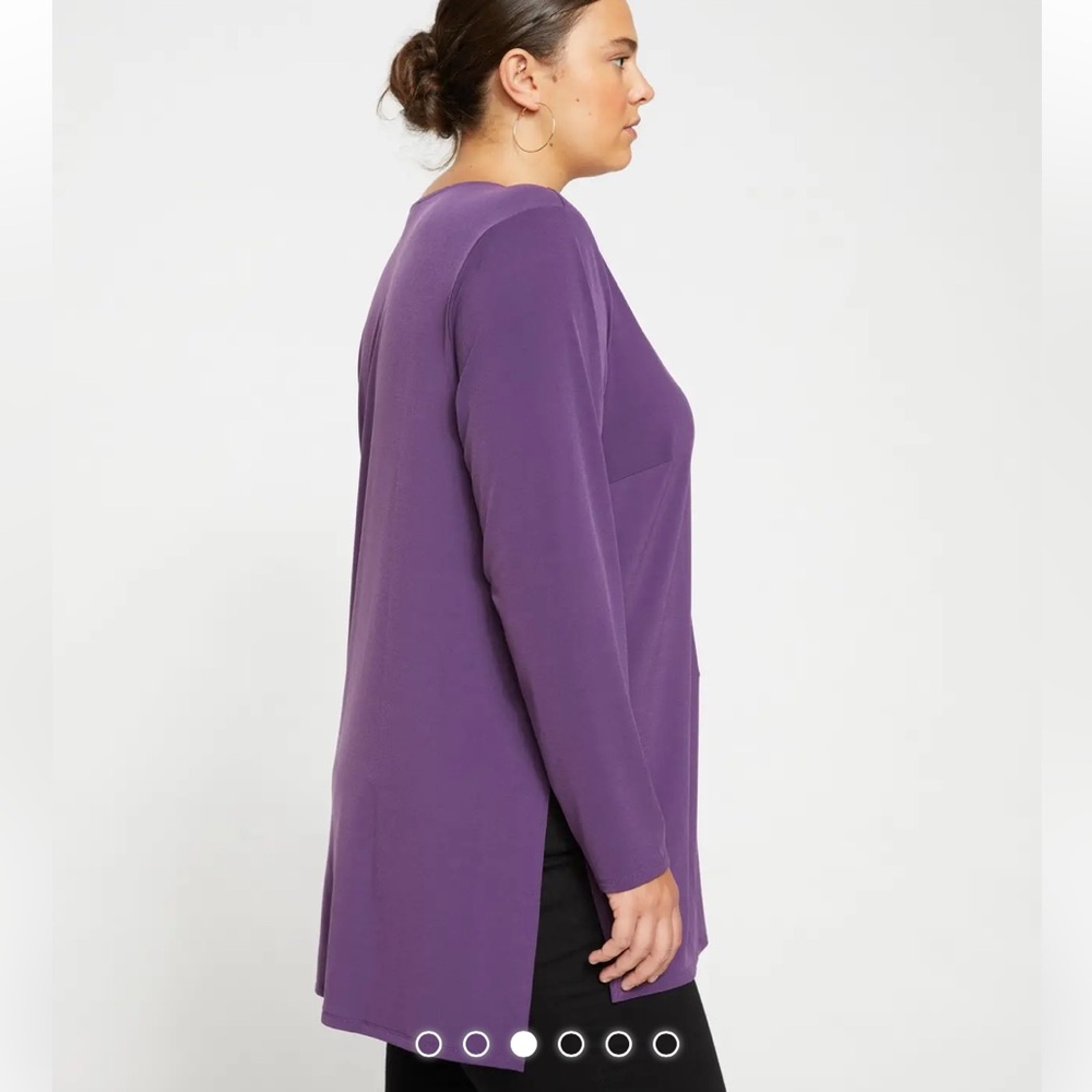 Universal Standard Velvety-Cool Jersey Column Tunic M/18-20 - Picture 4 of 6